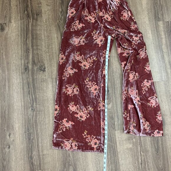 NEW Hutch Anthro Velvet Floral Wide Leg Pants Sz XS - Picture 10 of 16